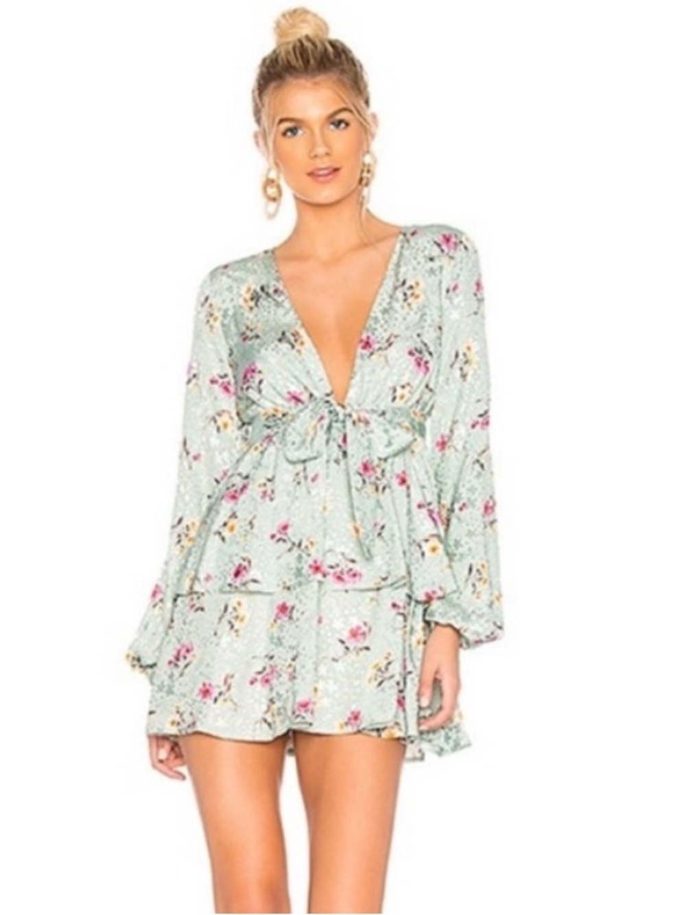 MAJORELLE Berkshire Dress in Green Whisper – Size Small